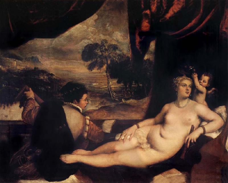 Titian Venus and the Lute Player oil painting image