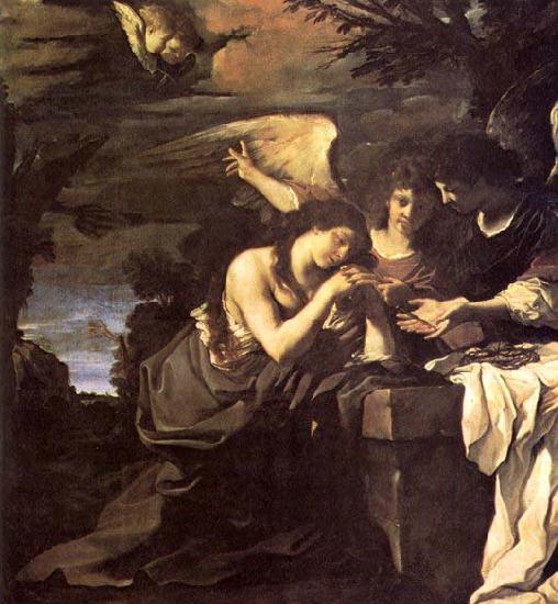 GUERCINO Magdalen and Two Angels oil painting picture