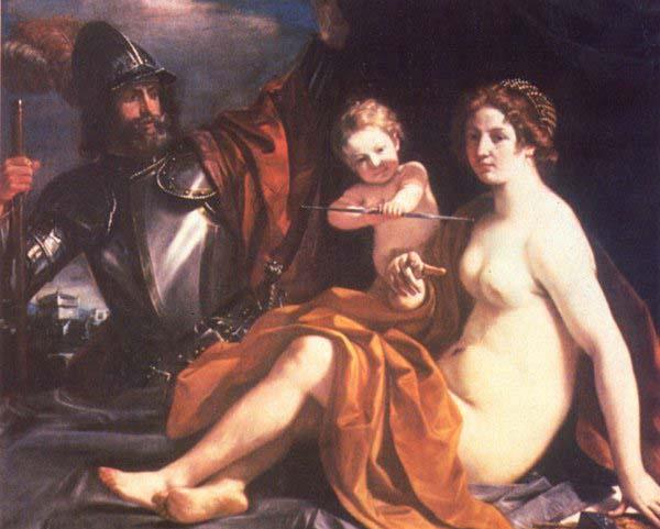 GUERCINO Venus, Mars and Cupid oil painting image