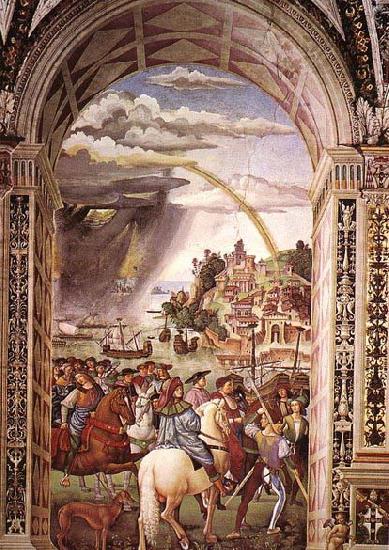 Pinturicchio Aeneas Piccolomini Leaves for the Council of Basle oil painting picture