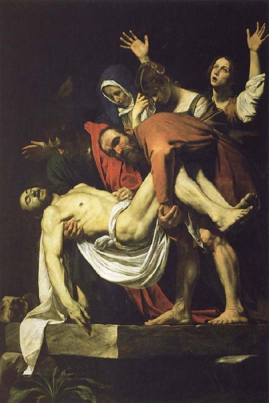 Caravaggio Christian burial oil painting image