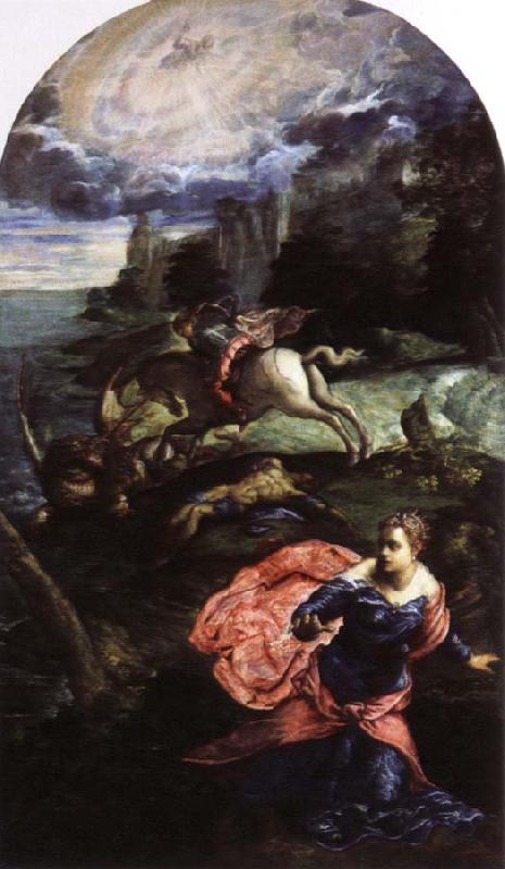 Tintoretto st.george and the dragon oil painting image