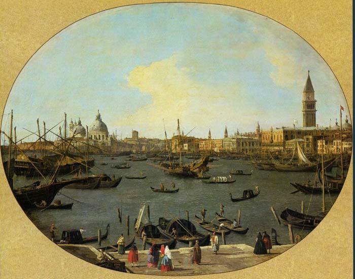 Canaletto Venice Viewed from the San Giorgio Maggiore - Oil on canvas oil painting picture