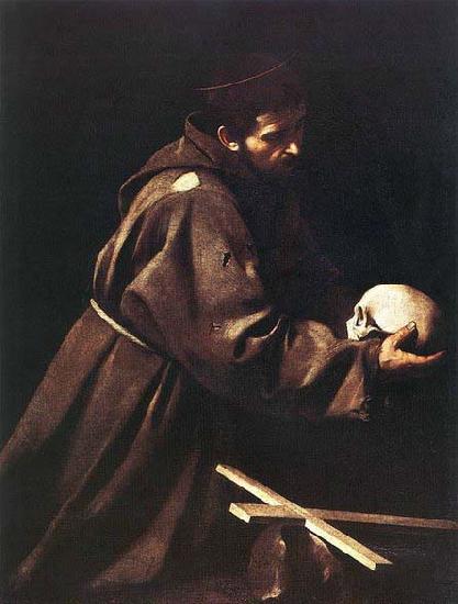 Caravaggio St Francis c. 1606 Oil on canvas oil painting image