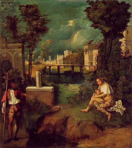 Giorgione The Tempest oil painting image