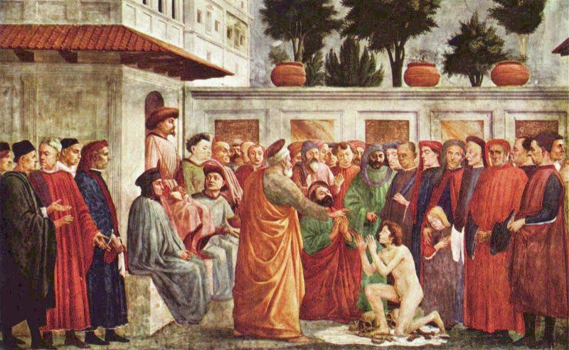 MASACCIO Resurrection of the Son of Theophilus oil painting image