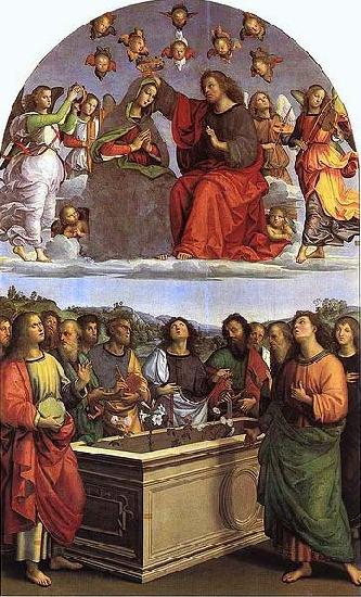 Raphael The Coronation of the Virgin oil painting image