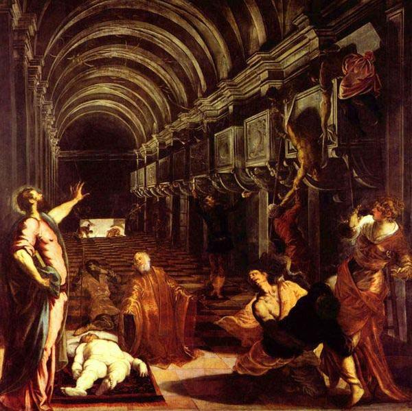 Tintoretto Finding of the body of St Mark oil painting image