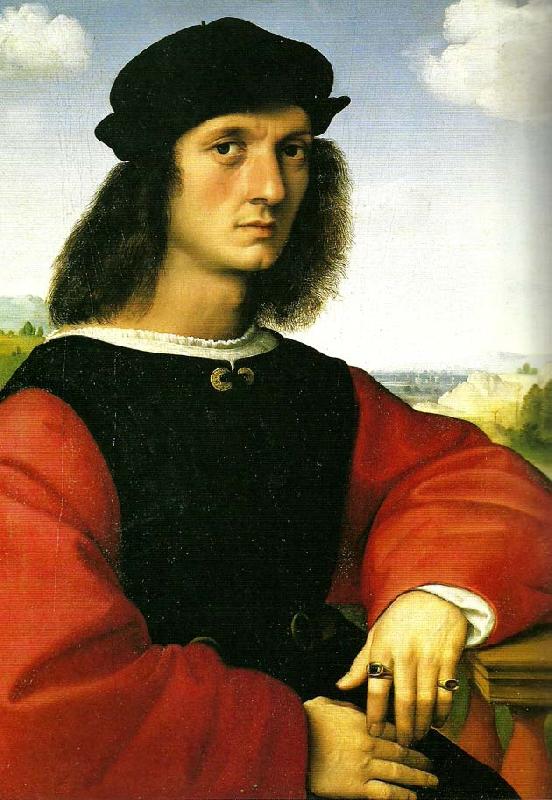 Raphael portrait of agnolo doni oil painting picture