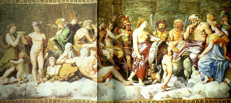 Raphael council of the gods oil painting image