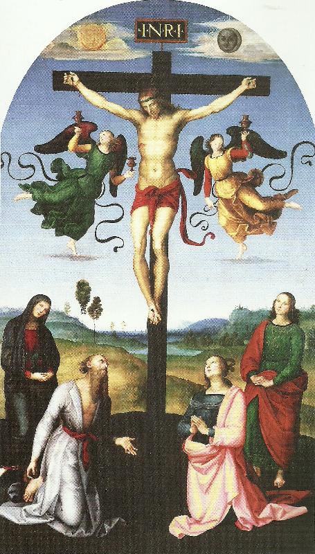 Raphael crucifixon with oil painting image