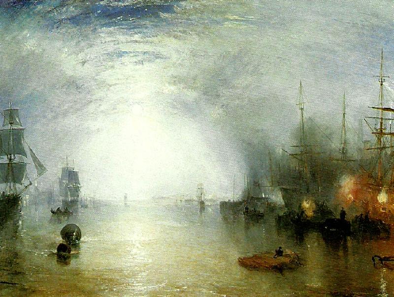 J.M.W.Turner keelmen heaving in coals by night oil painting picture
