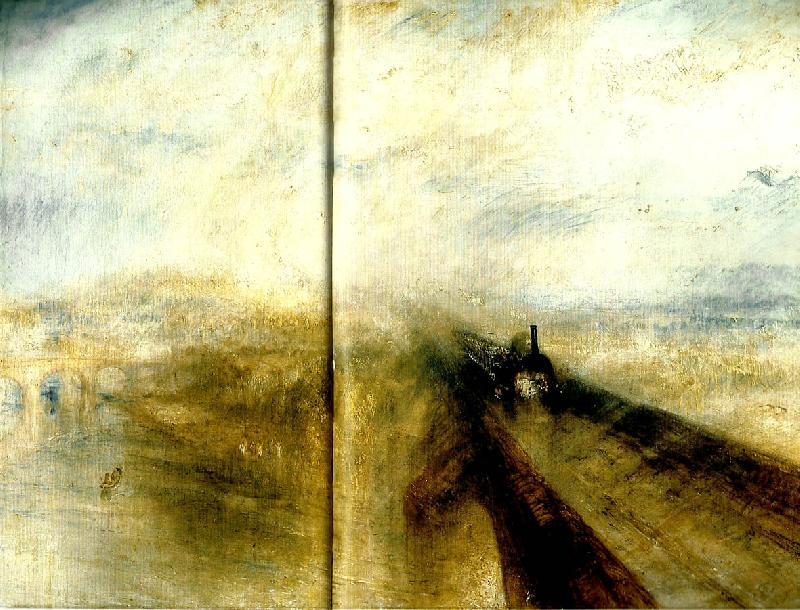 J.M.W.Turner rain, steam and speed oil painting image