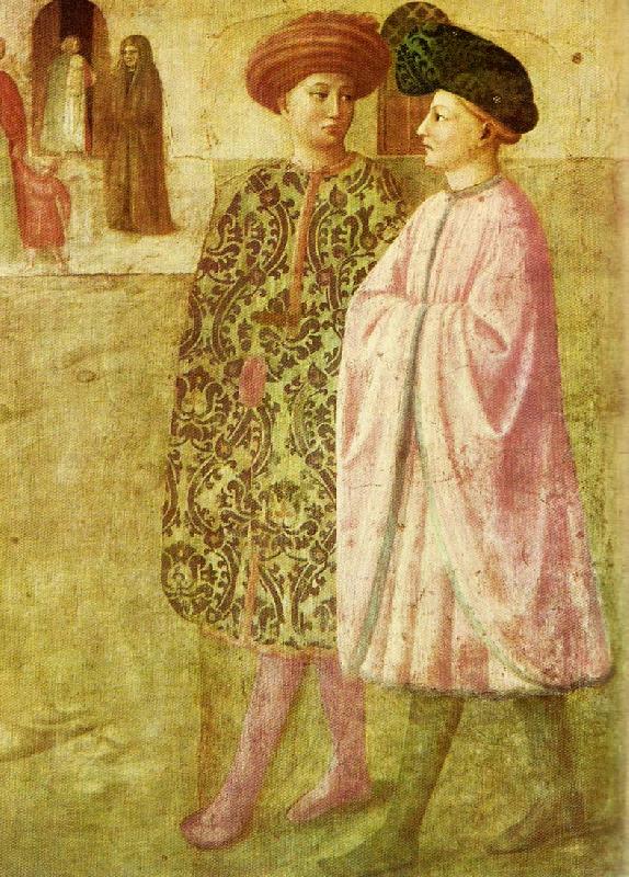 Masolino florentinska ynglingar omkring oil painting picture