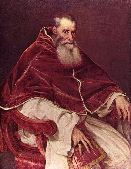 Titian Portrat Paul III. oil painting picture