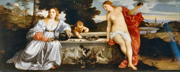 Titian Sacred and Profane Love oil painting image
