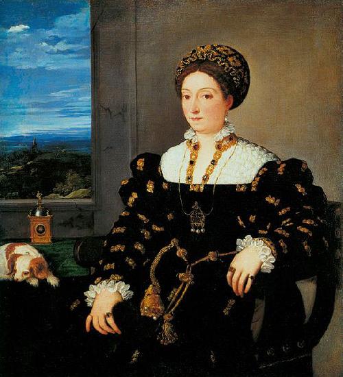 Titian Portrat der Eleonora Gonzaga oil painting picture