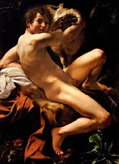 Caravaggio Saint John the Baptist oil painting picture