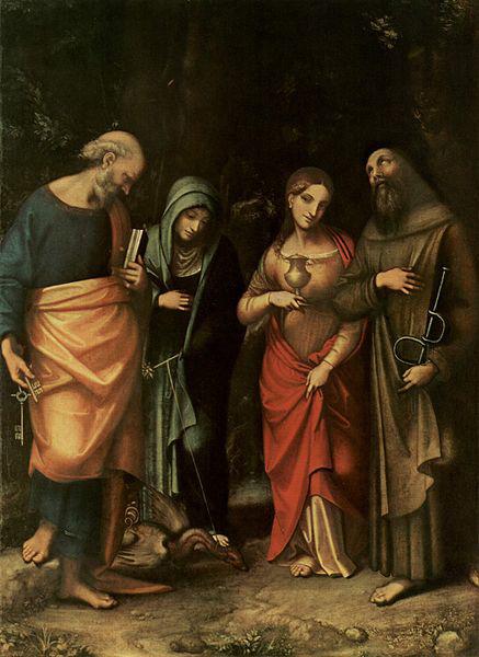 Correggio Vier Heilige oil painting image