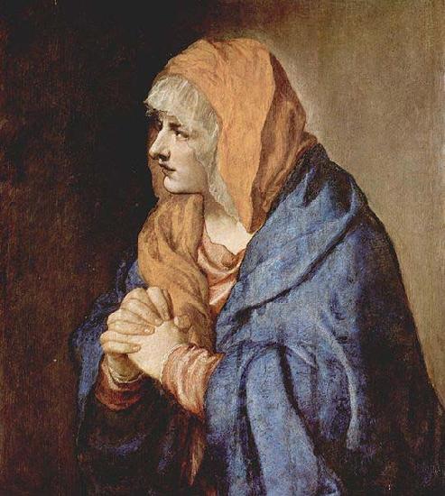Titian Schmerzensmutter im Gebet oil painting picture