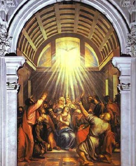 Titian Cud zeslania Ducha swietego oil painting image