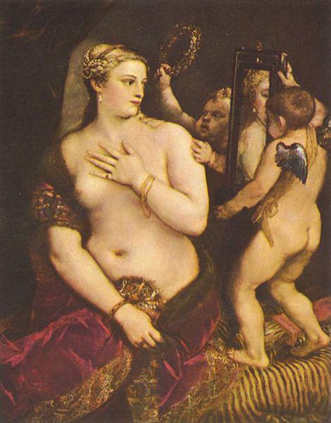 Titian Venus mit Spiegel oil painting picture