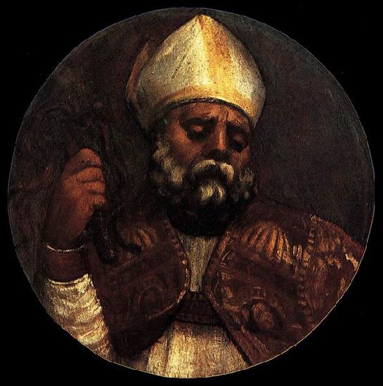 Titian St Ambrose oil painting image