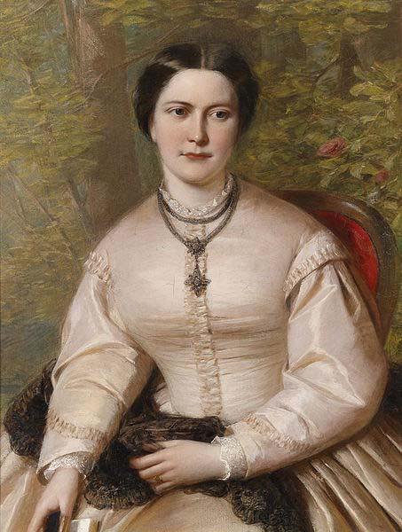 Anonymous Portrait of a lady oil painting image