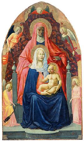 MASACCIO Virgin and Child with Saint Anne oil painting picture