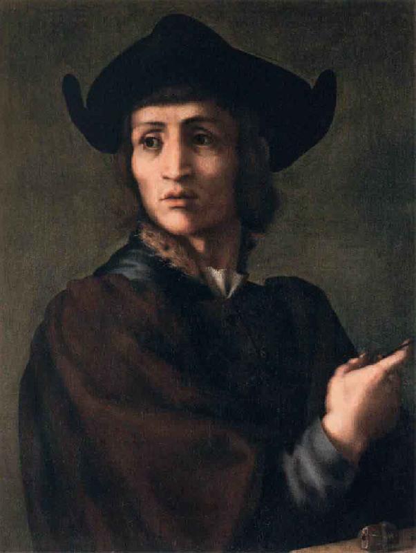 Pontormo Portrait of an Engraver of Semi Precious Stones oil painting image