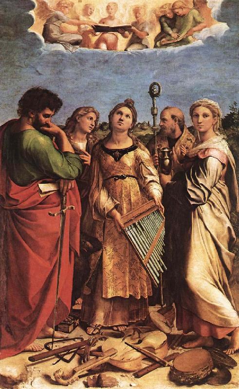 Raphael Ecstasy of St Cecilia oil painting picture