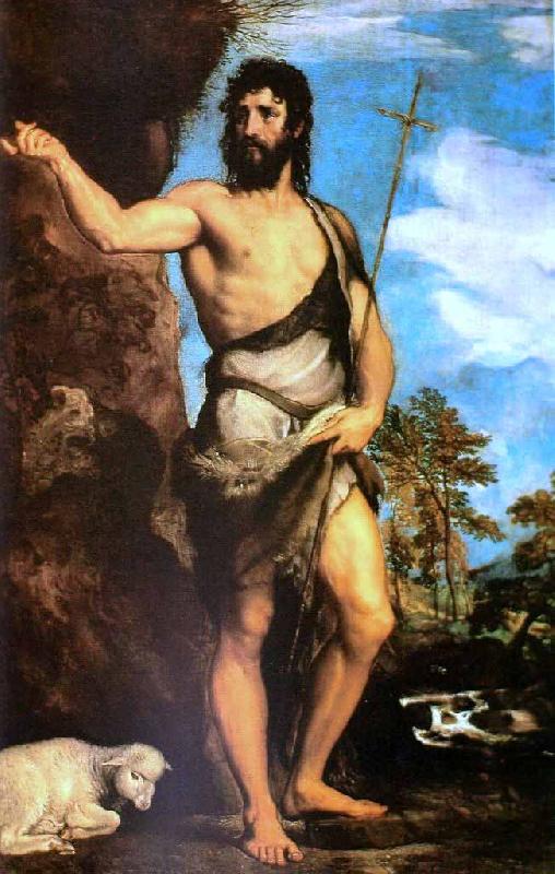 Titian Saint John the Baptist oil painting picture