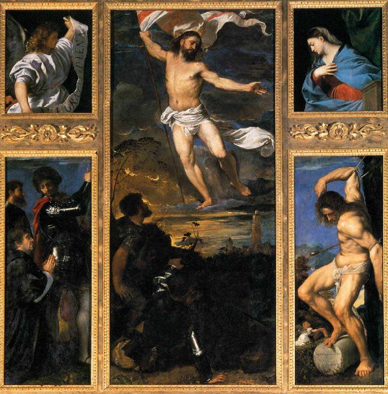 Titian Averoldi Polyptych oil painting image