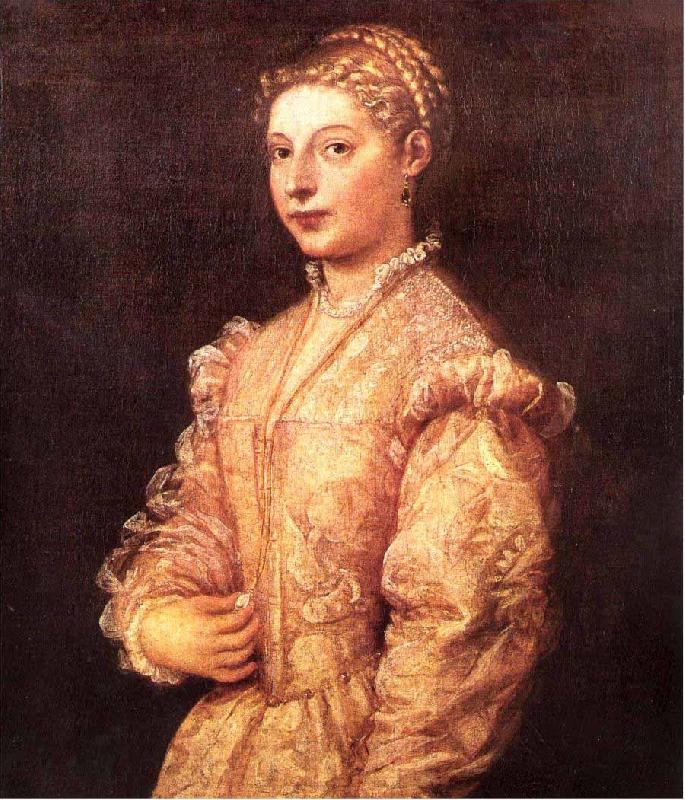 Titian Portrait of Lavinia Vecellio oil painting picture