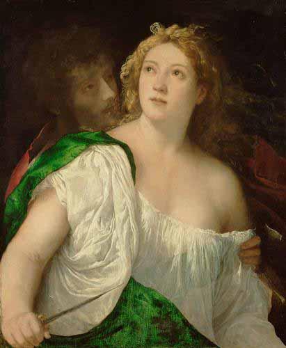 Titian Tarquin and Lucretia oil painting picture