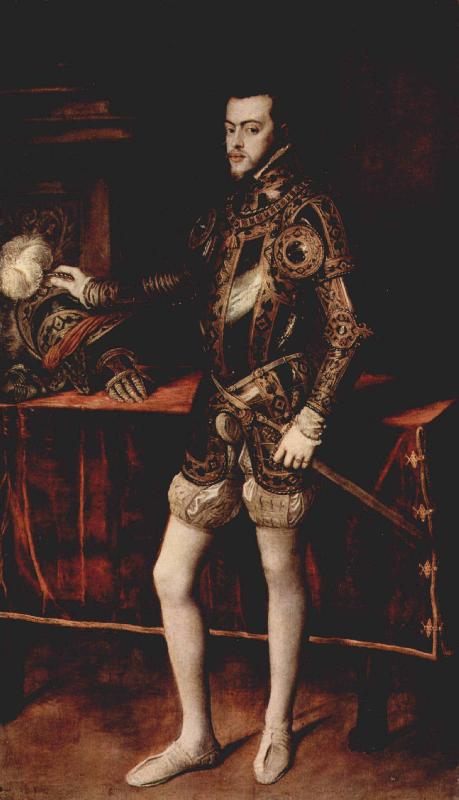Titian Philip II in Armour oil painting image