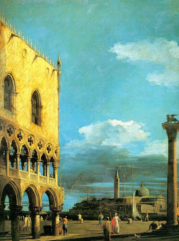 Canaletto The Piazzetta- Looking South oil painting image
