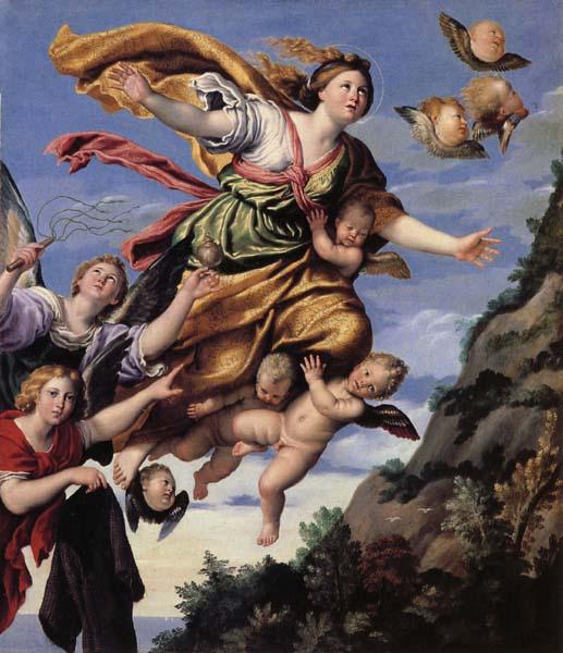 Domenichino The Assumption of Mary Magdalen into Heaven oil painting picture