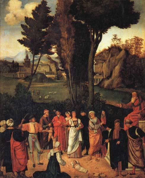Giorgione THe Judgment of Solomon oil painting picture