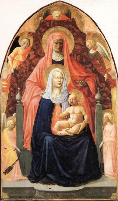 MASACCIO St.Anne Metterza oil painting picture