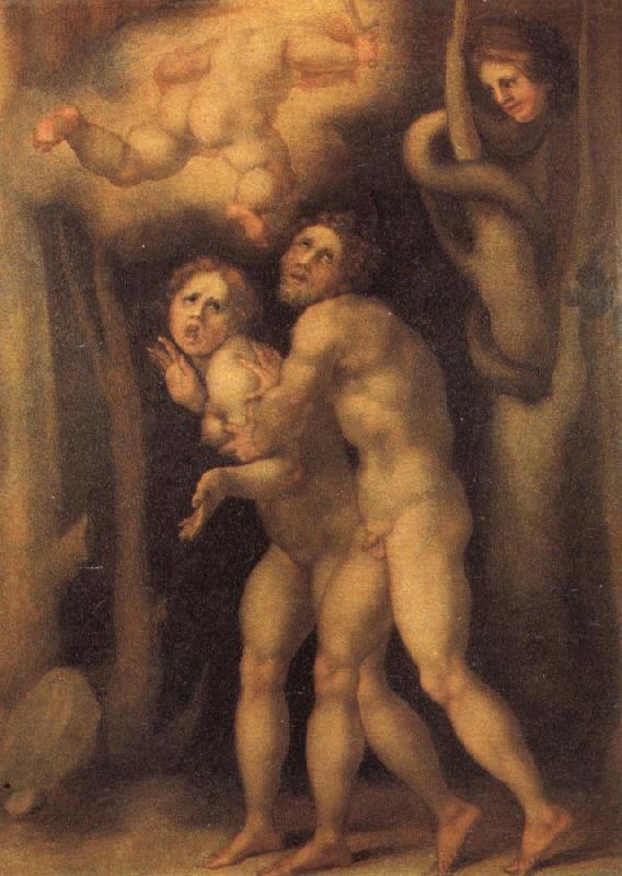 Pontormo The Fall of Adam and Eve oil painting image