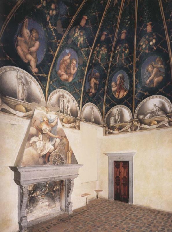 Correggio View of the Camera di San Paolo and of the vault oil painting picture
