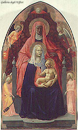 MASACCIO Madonna and Child with St. Anne oil painting picture