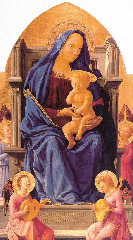 MASACCIO Madonna with Child and Angels oil painting picture