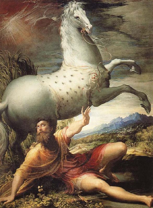 PARMIGIANINO The Conversion of St Paul oil painting image