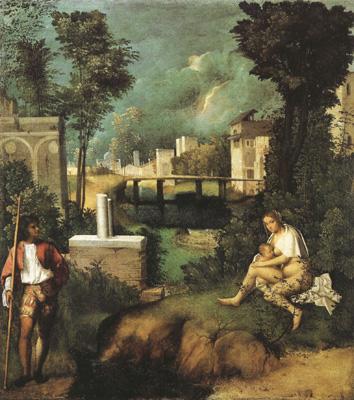 Giorgione La Tempesta (mk08) oil painting picture