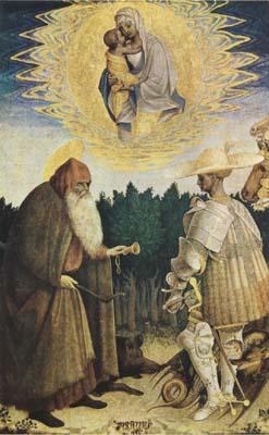 PISANELLO The Virgin and Child with the Saints George and Anthony Abbot (mk08) oil painting picture