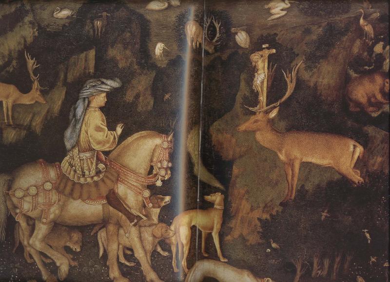 PISANELLO The Vision of St Eustace (mk08) oil painting picture