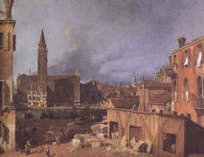 Canaletto Campo San Vitale and Santa Maria (mk08) oil painting image