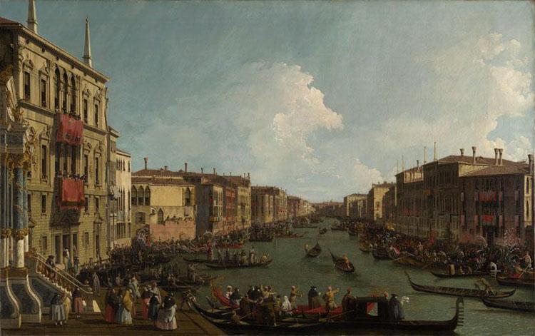 Canaletto Regata sul Canal Grande (mk21) oil painting picture